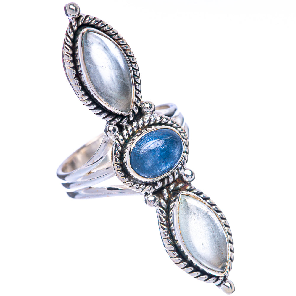 Large Kyanite, Aquamarine Ring Size 6.5 (925 Sterling Silver) R144807