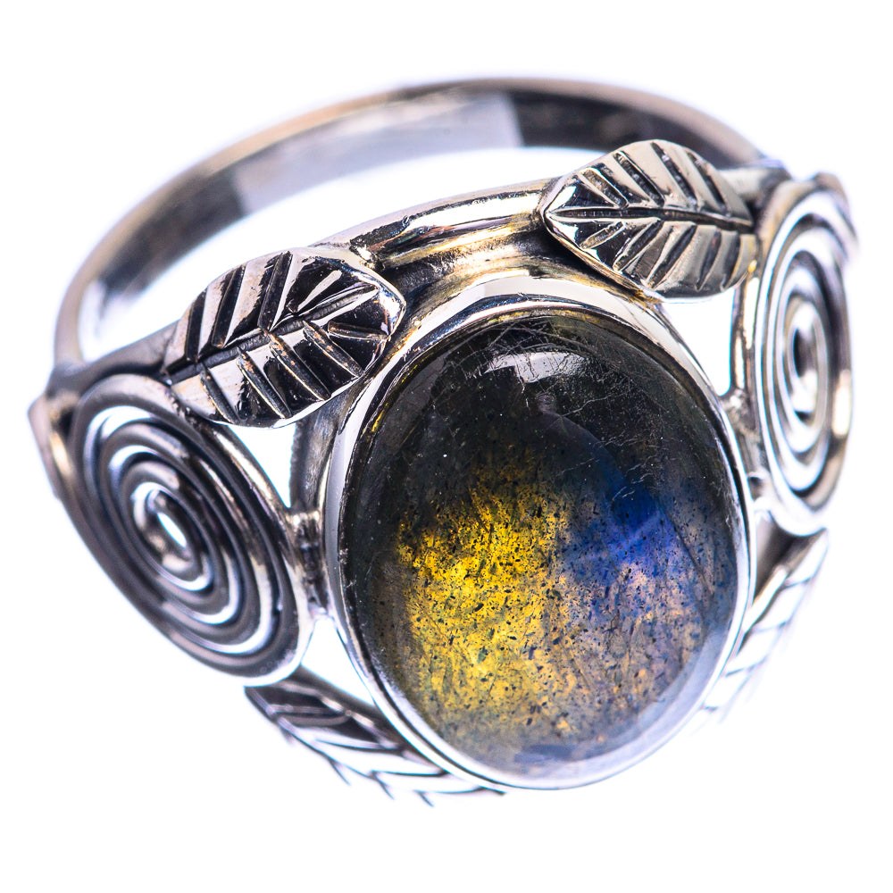 Labradorite 925 Sterling Silver Ring Size 7.25