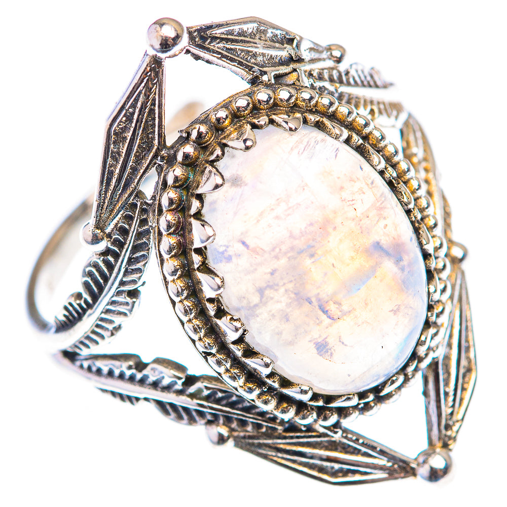 Rainbow Moonstone Ring Size 9 (925 Sterling Silver) RING139951