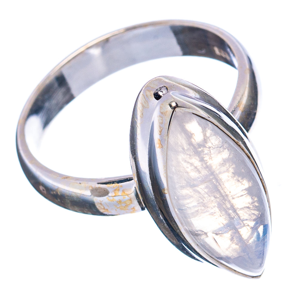Rainbow Moonstone Ring Size 6 (.925 Sterling Silver)