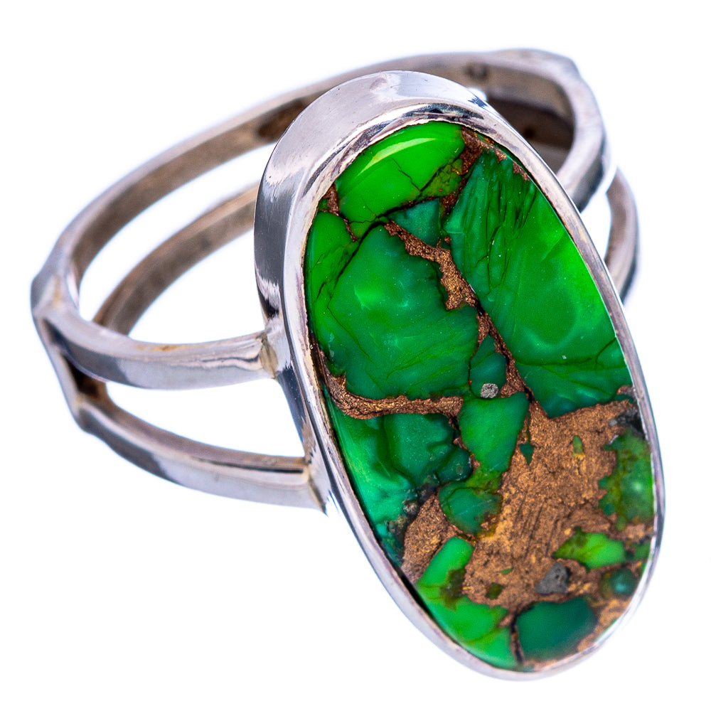 Green Copper Composite Turquoise Ring Size 6.75 (925 Sterling Silver) R146547