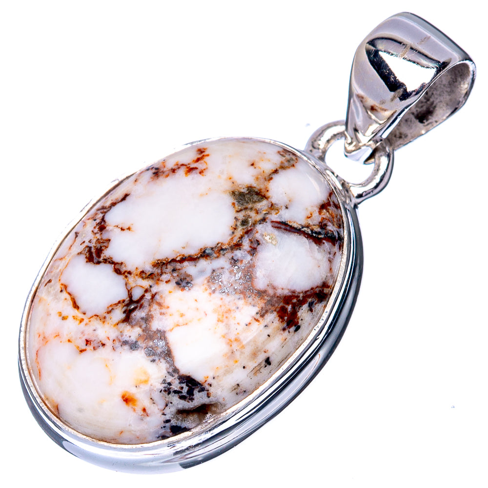 Wild Horse Magnesite Pendant 1 1/4" (925 Sterling Silver) P40933