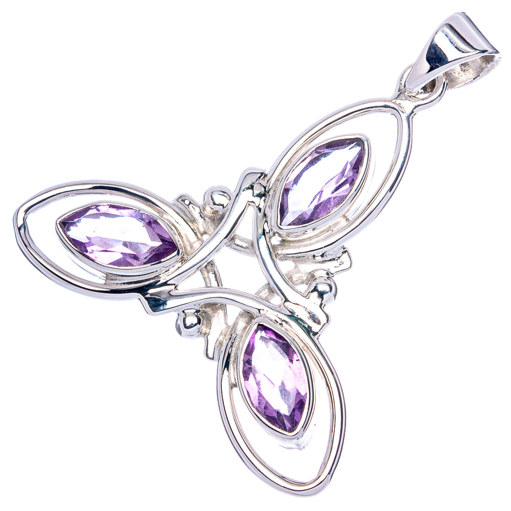 Premium Faceted Citrine Pendant 1 1/2" (925 Sterling Silver) P41854