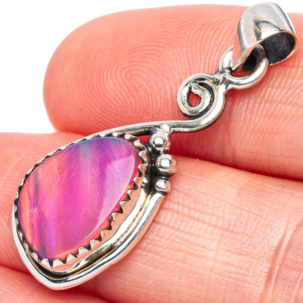Value Aura Opal Pendant 1 3/8" (925 Sterling Silver) P42184
