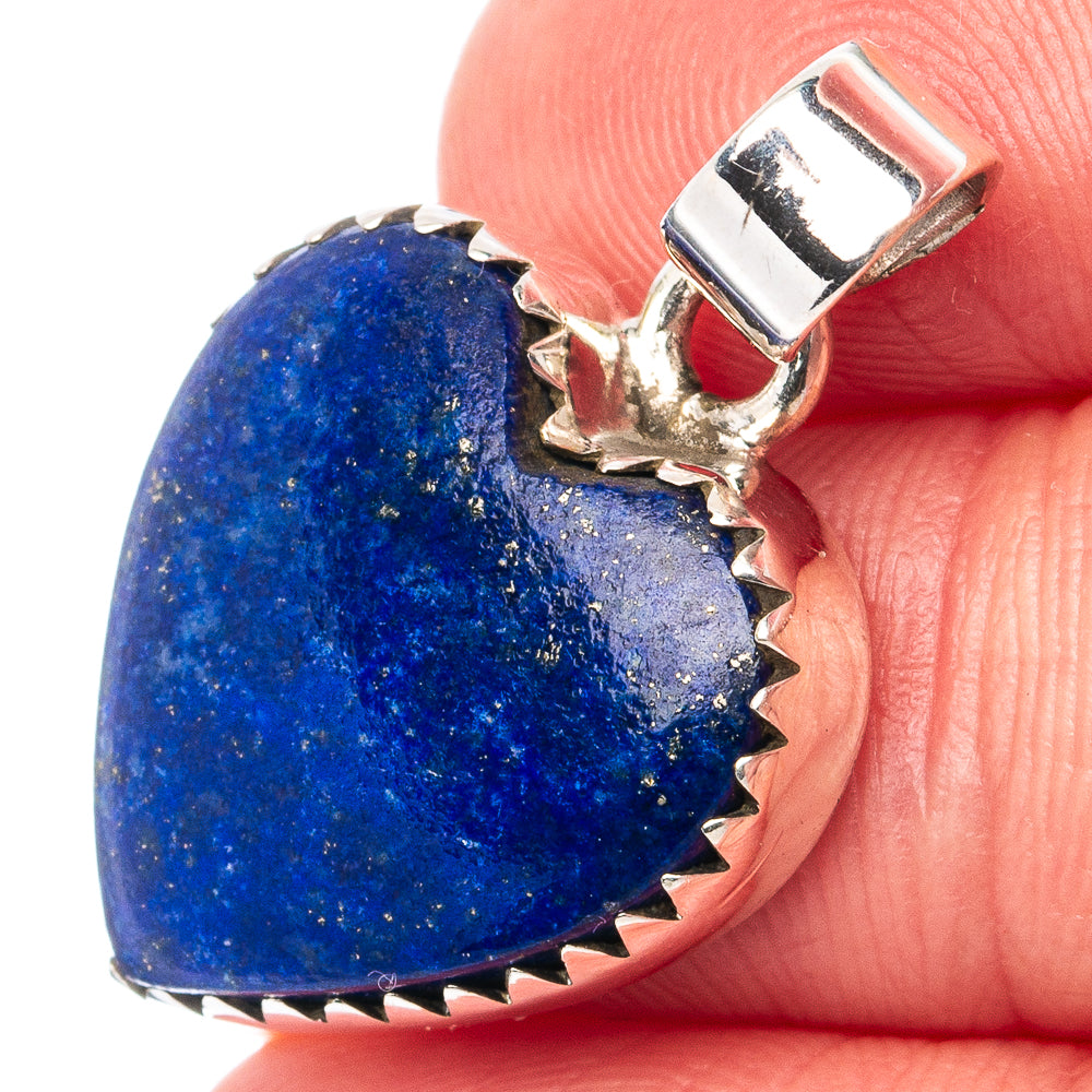 Lapis Lazuli Pendant 1 1/8" (.925 Sterling Silver)
