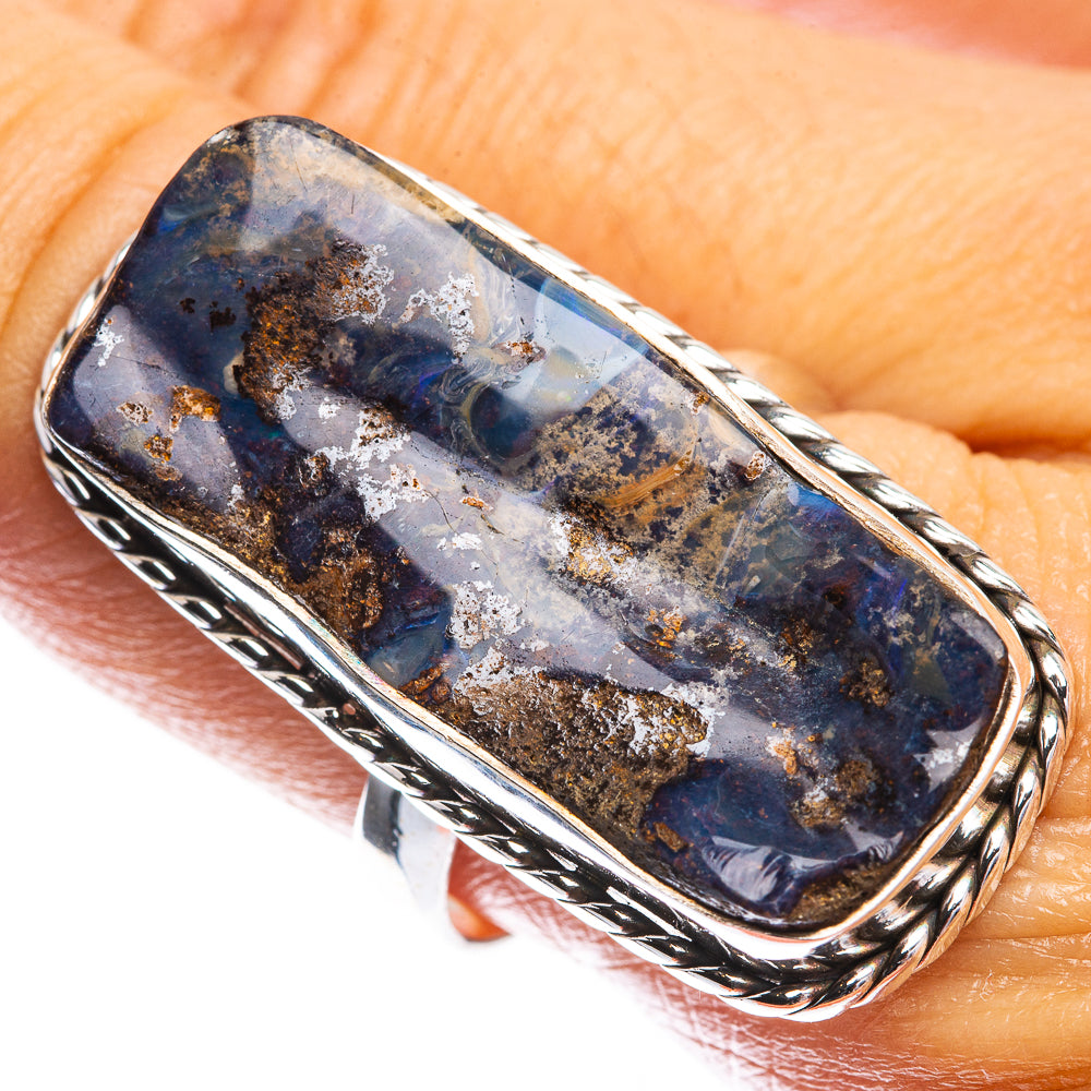 Large Boulder Opal Ring Size 10 (925 Sterling Silver) R142487
