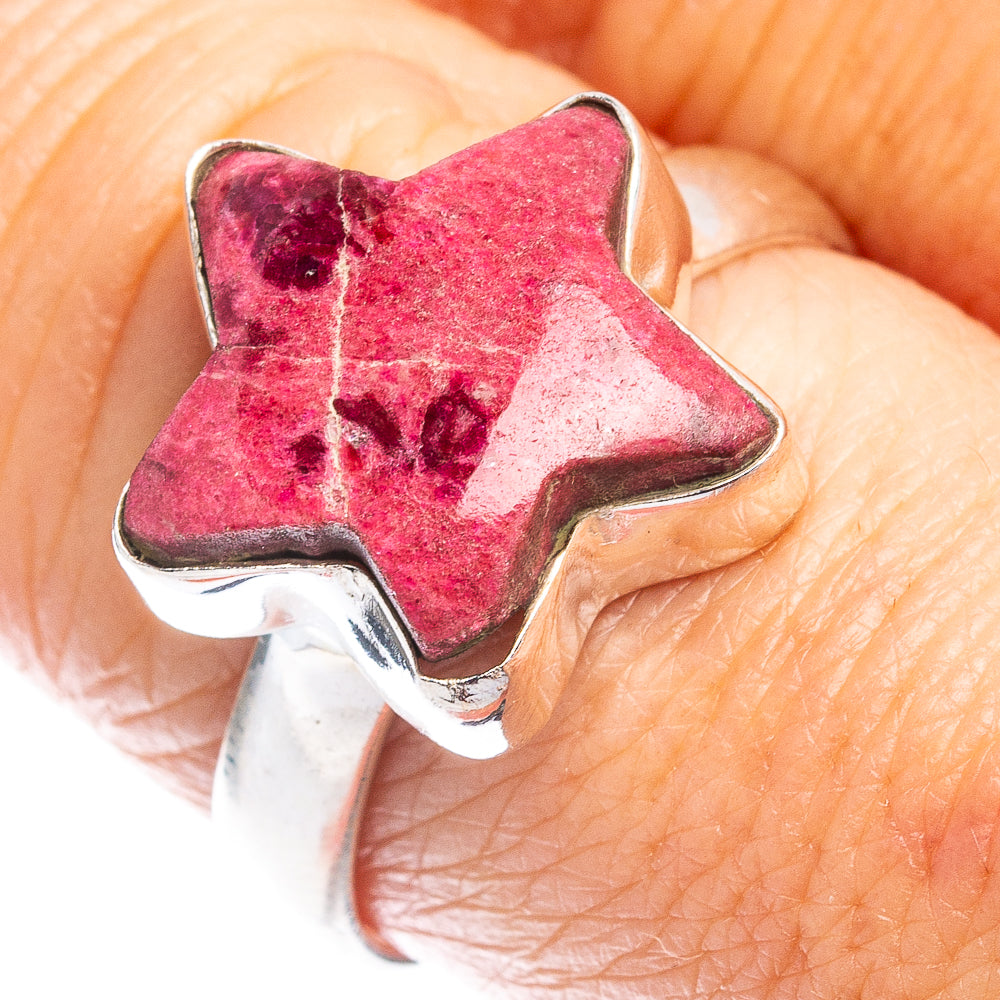 Thulite Star Ring Size 8.75 (.925 Sterling Silver)