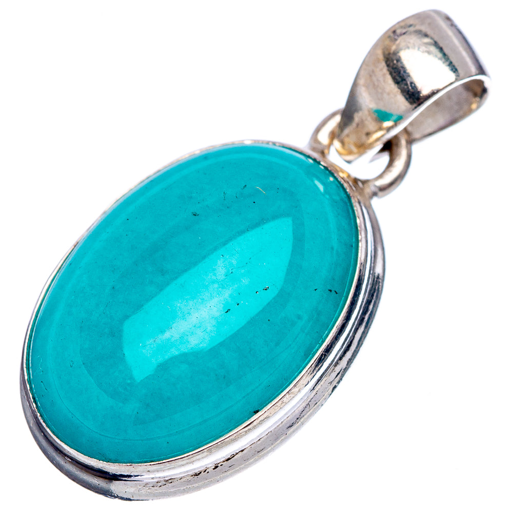 Amazonite Pendant 1 1/8" (.925 Sterling Silver)