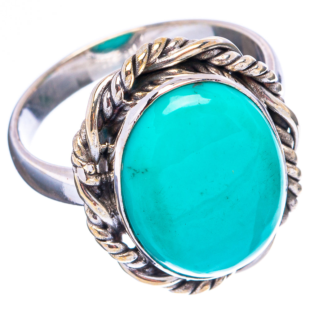 Rare Kingman Turquoise Ring Size 7.75 (.925 Sterling Silver)