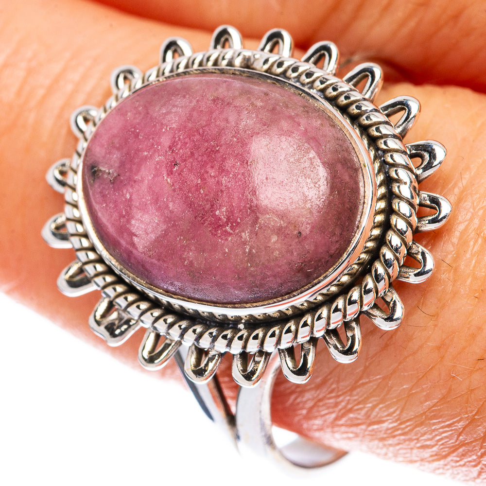 Rhodonite Ring Size 9.75 (925 Sterling Silver) R1995