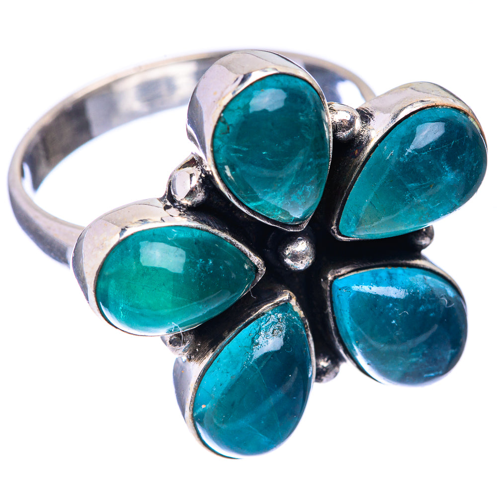 Large Blue Fluorite Ring Size 10.75 (925 Sterling Silver) R141156