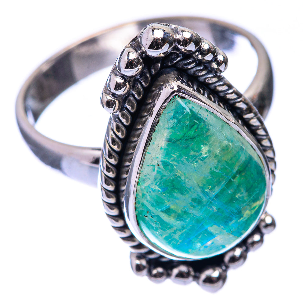 Green Moonstone Ring Size 6.75 (925 Sterling Silver) R141134