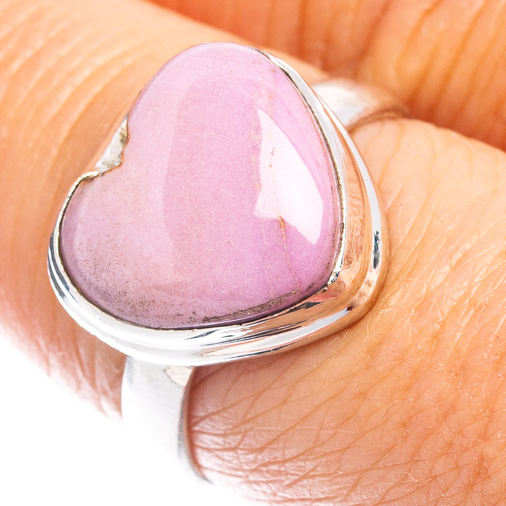 Phosphosiderite Heart Ring Size 7.5 (.925 Sterling Silver)