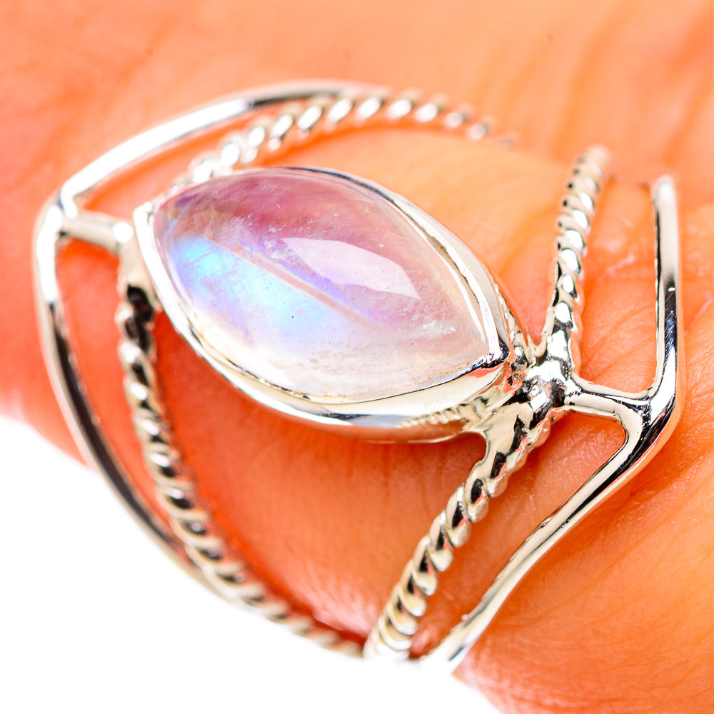 Premium Rainbow Moonstone Ring Size 6 (925 Sterling Silver) RING138220