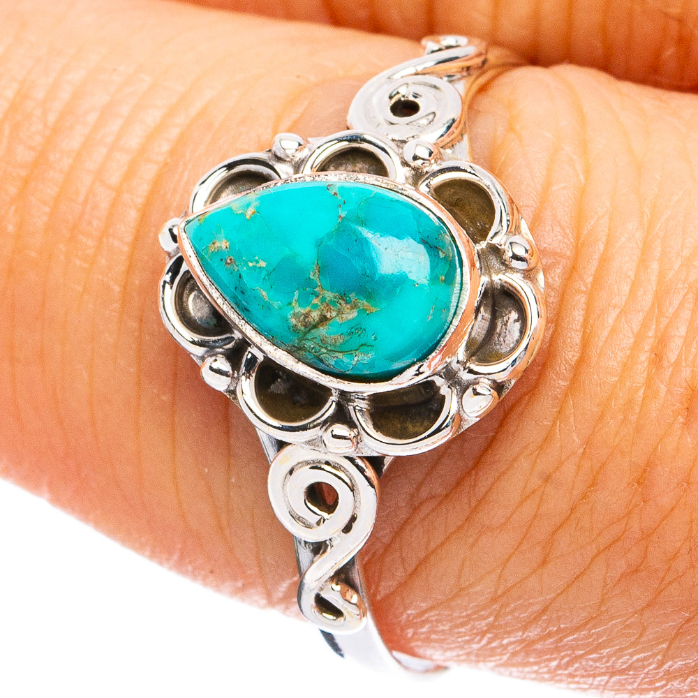 Mohave Turquoise Ring Size 9 (925 Sterling Silver) R8250