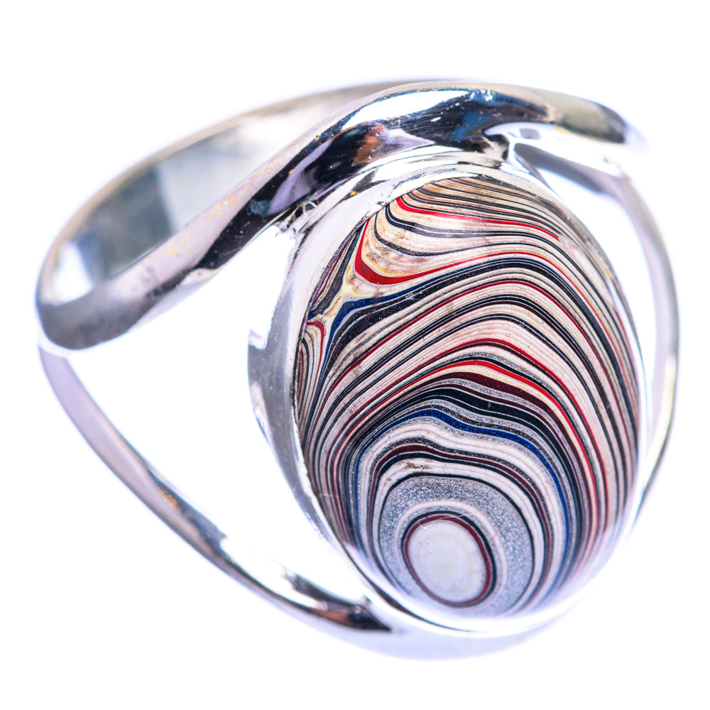 Fordite Ring Size 10 (925 Sterling Silver) R143089