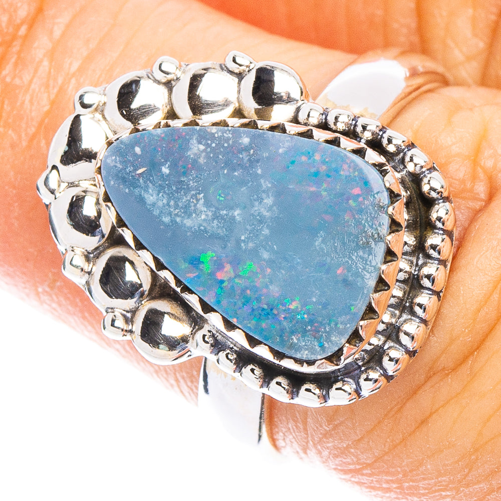 Rare Doublet Opal Ring Size 6.5 (925 Sterling Silver) R6658