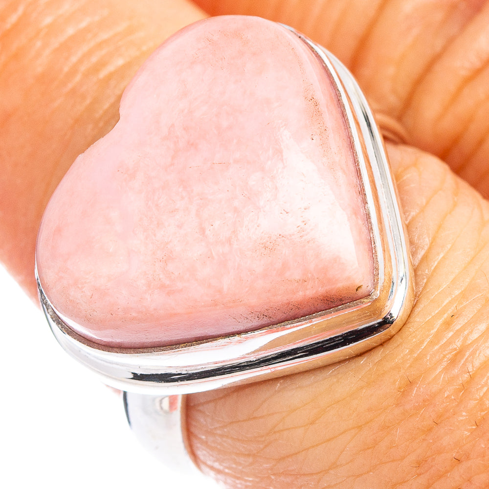 Pink Opal Ring Size 7.75 (.925 Sterling Silver)