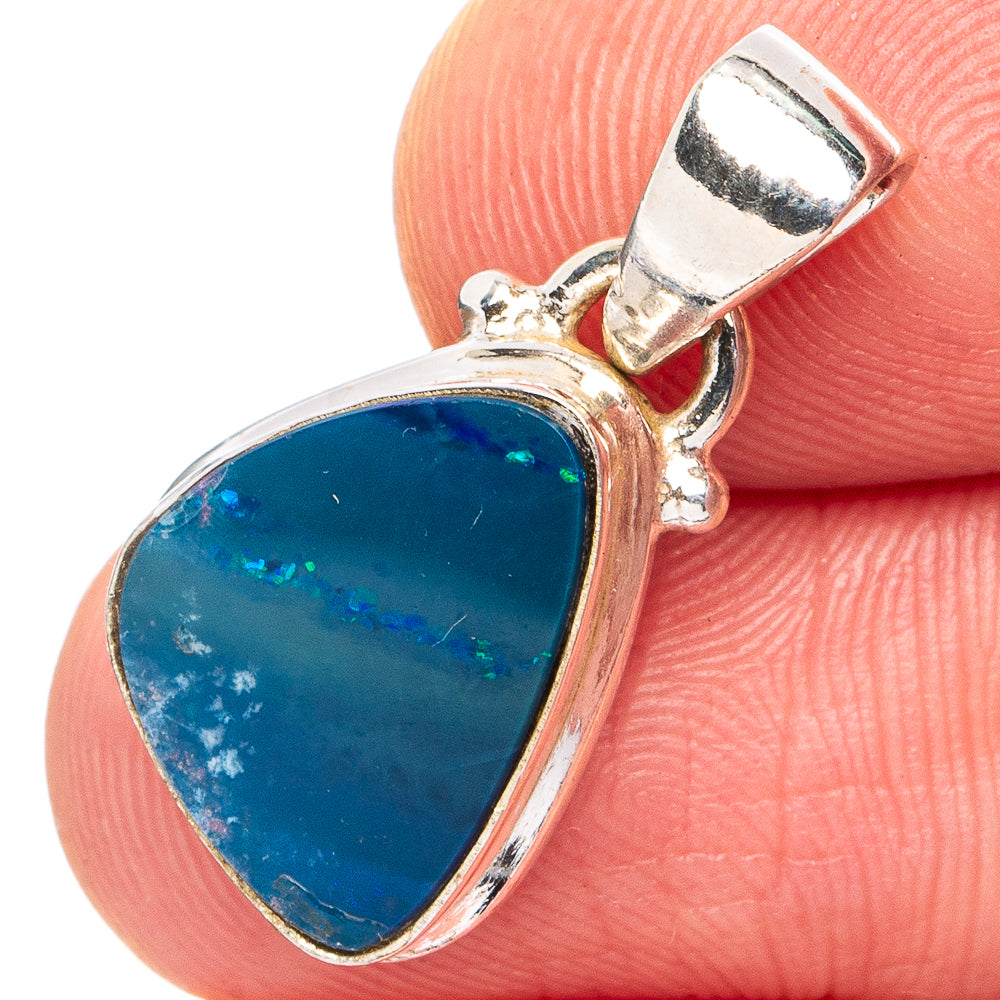 Rare Doublet Opal Pendant 7/8" (.925 Sterling Silver)
