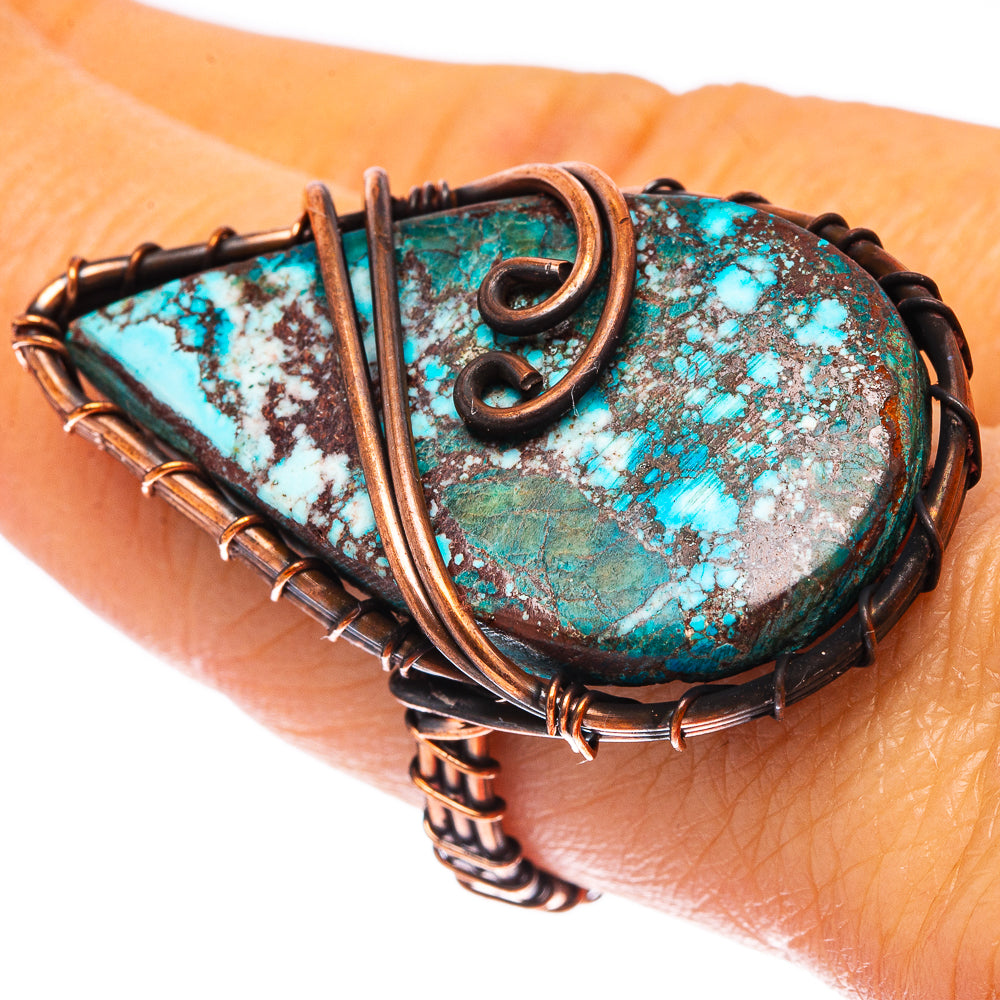 Turquoise Ring Size 7.75 (Oxidized Copper)