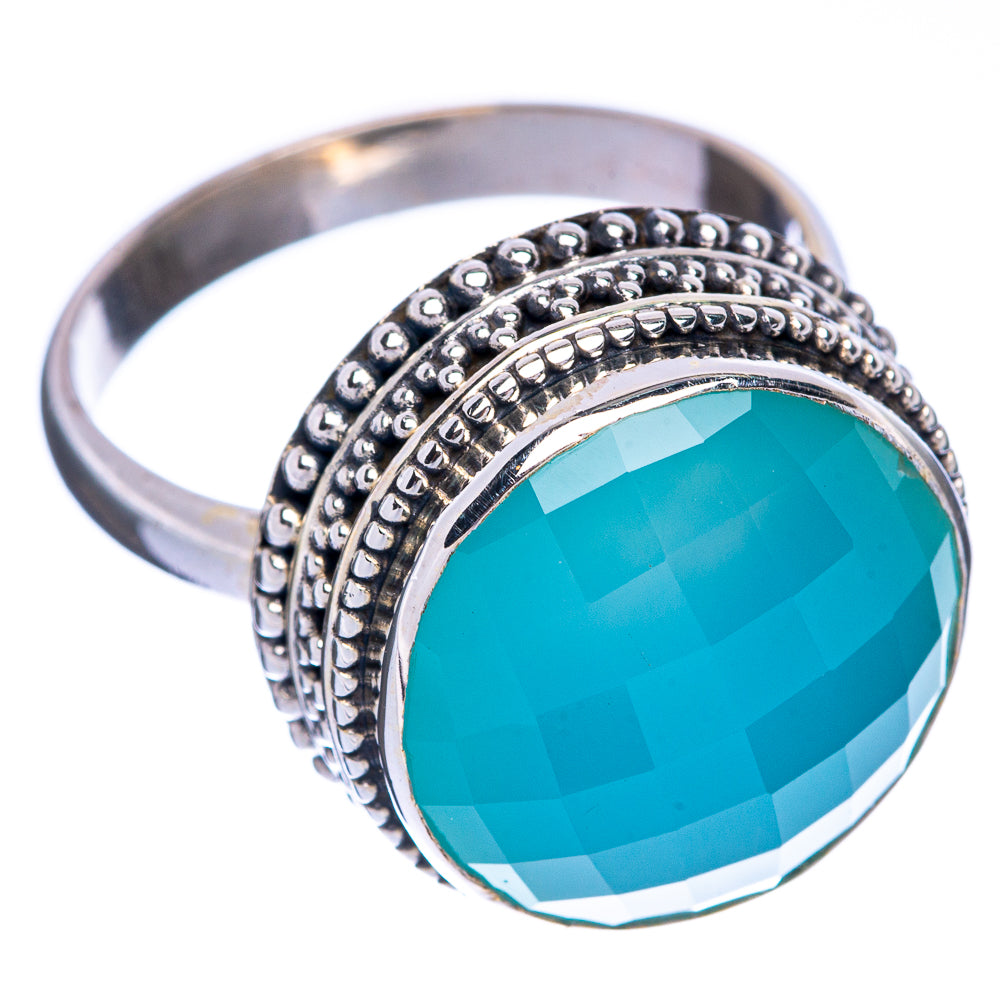 Aqua Chalcedony Ring Size 10 (925 Sterling Silver) R144602