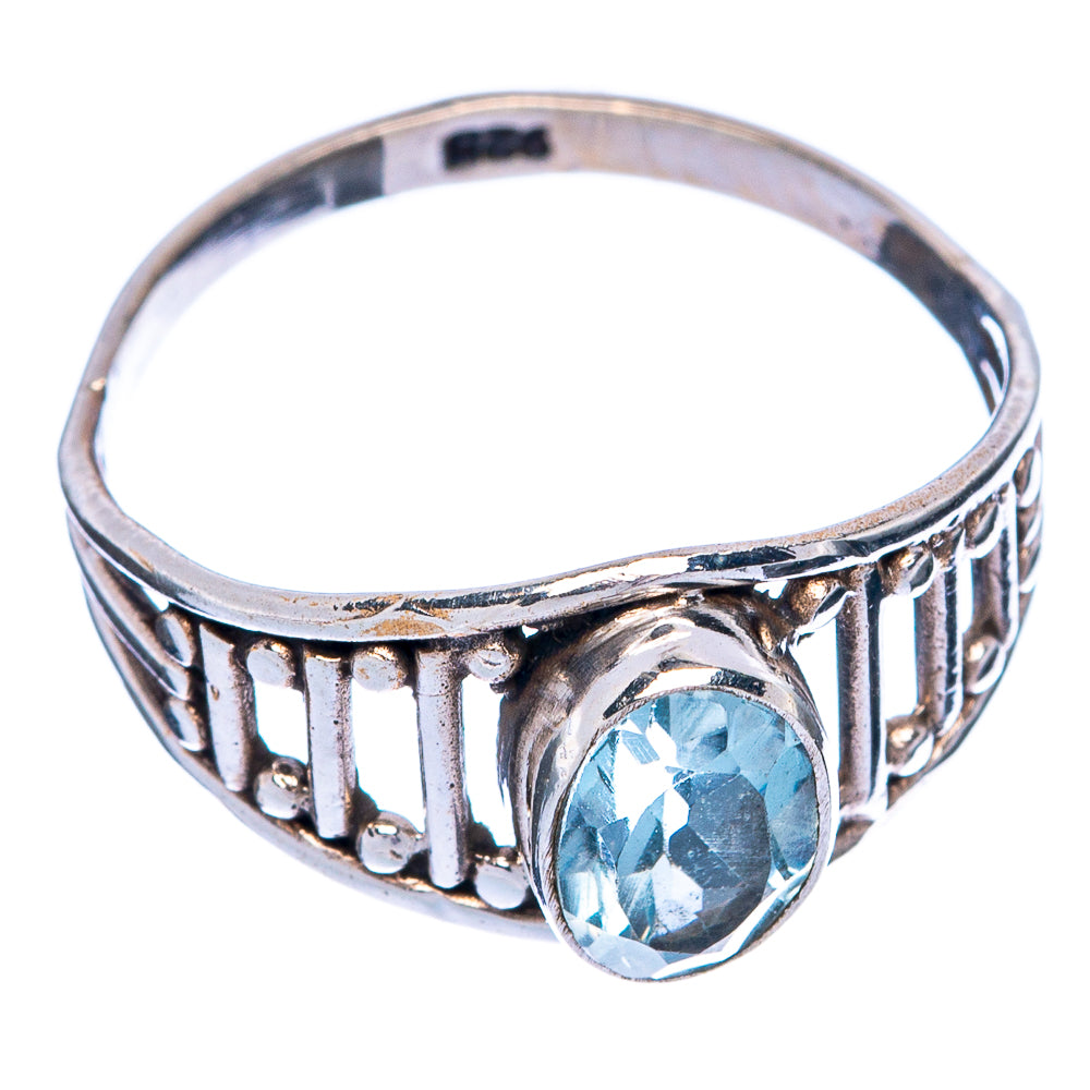 Blue Topaz Dainty Ring Size 6.25 (925 Sterling Silver) R145416