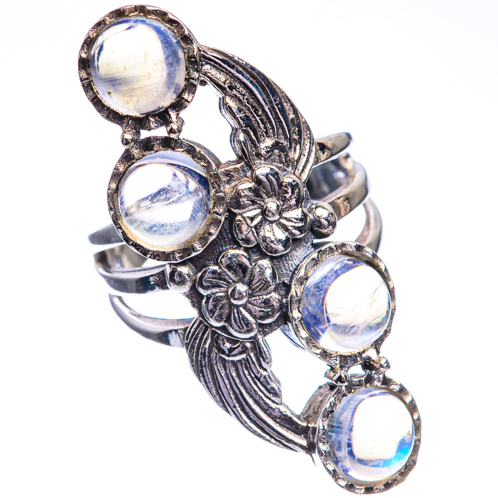 Rainbow Moonstone Ring Size 6 (925 Sterling Silver) RING143254