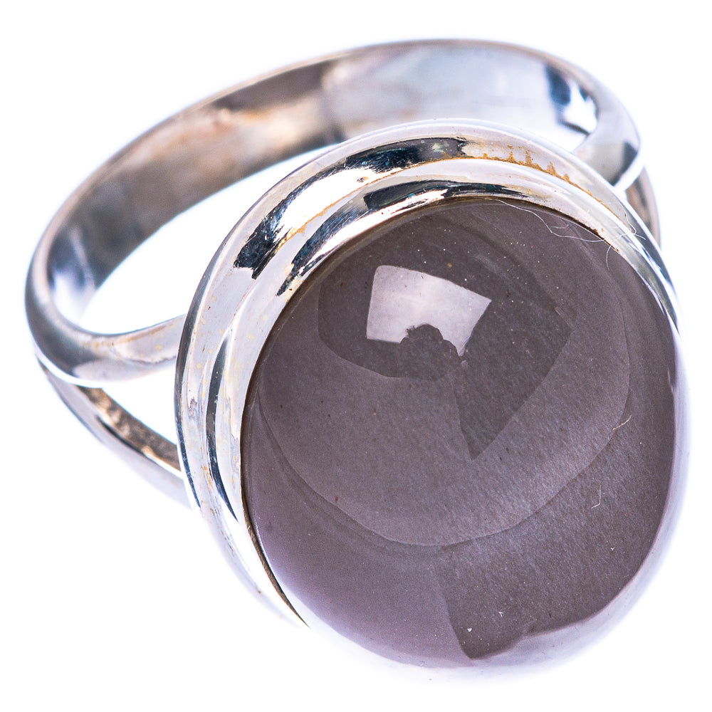 Chocolate Moonstone Ring Size 7.75 (925 Sterling Silver) R1497