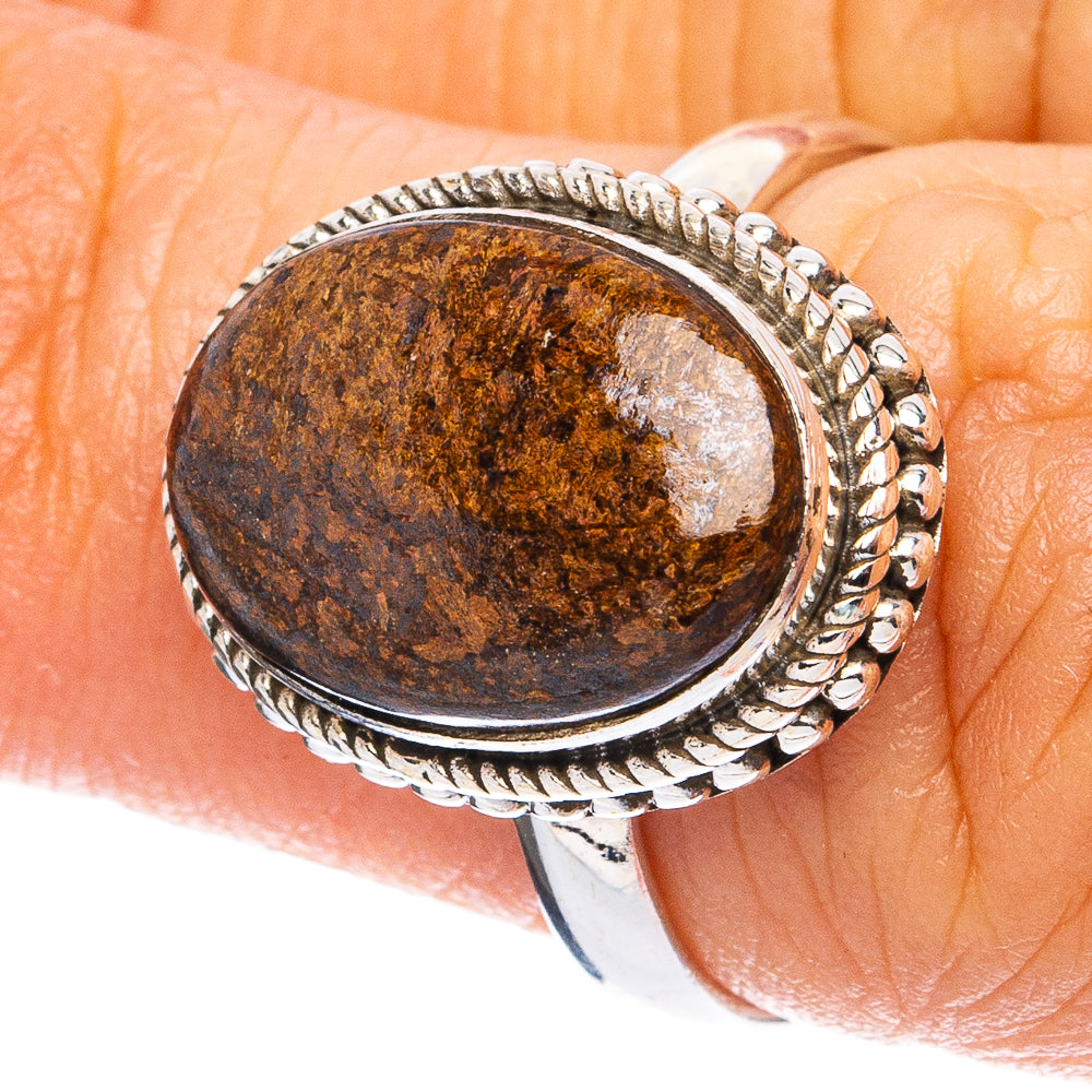 Bronzite Ring Size 6.5 (925 Sterling Silver) R8212