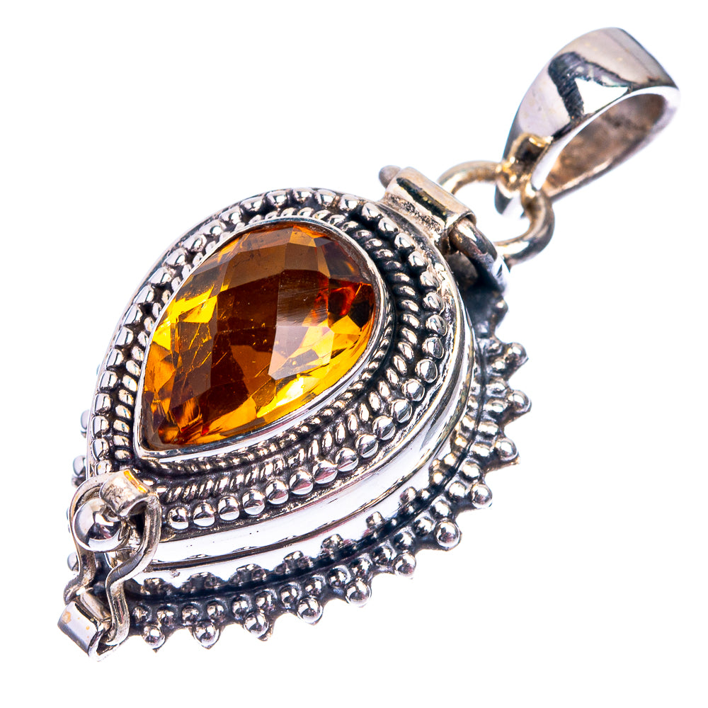 Poison Citrine Pendant 1 3/8" (925 Sterling Silver) P38814