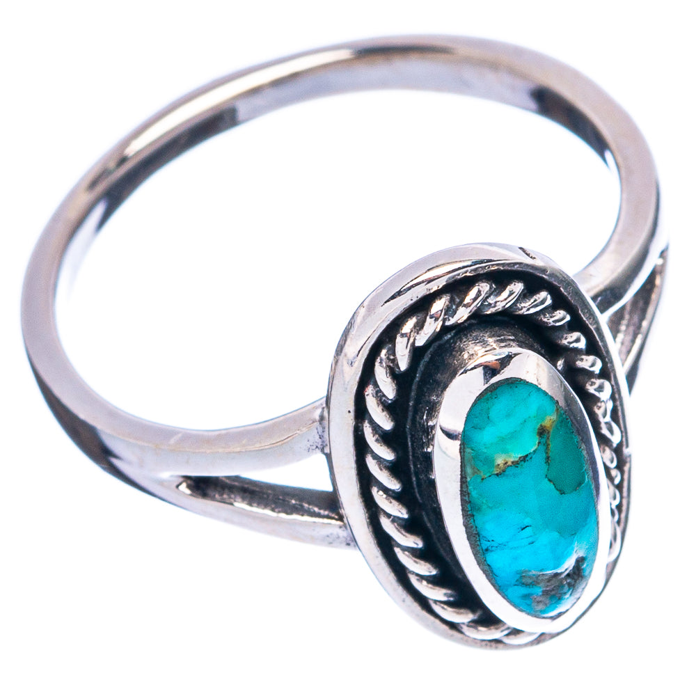 Rare Arizona Turquoise Ring Size 6.75 (925 Sterling Silver) R4857