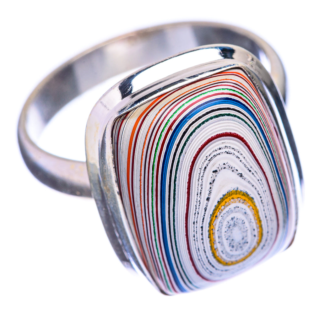 Fordite Ring Size 9 (925 Sterling Silver) R142704