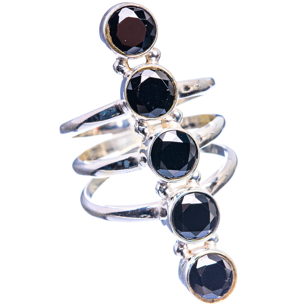 Large Black Onyx Ring Size 7 (925 Sterling Silver) R142511