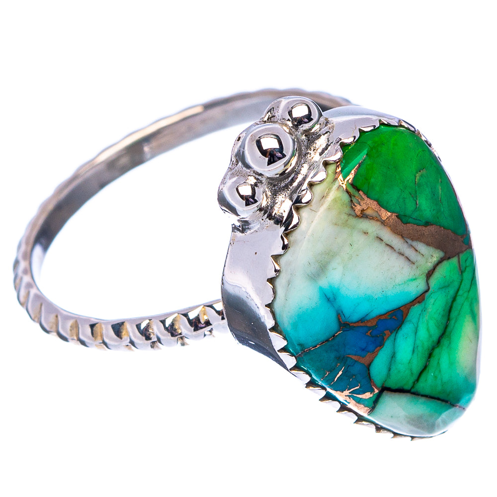 Green Dahlia Mohave Turquoise Ring Size 7 (.925 Sterling Silver)