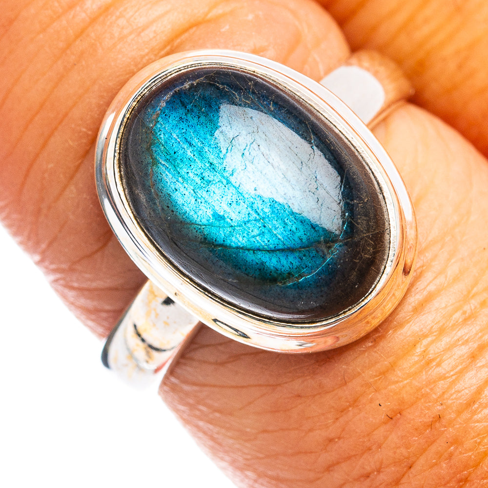 Labradorite Ring Size 8 (.925 Sterling Silver)