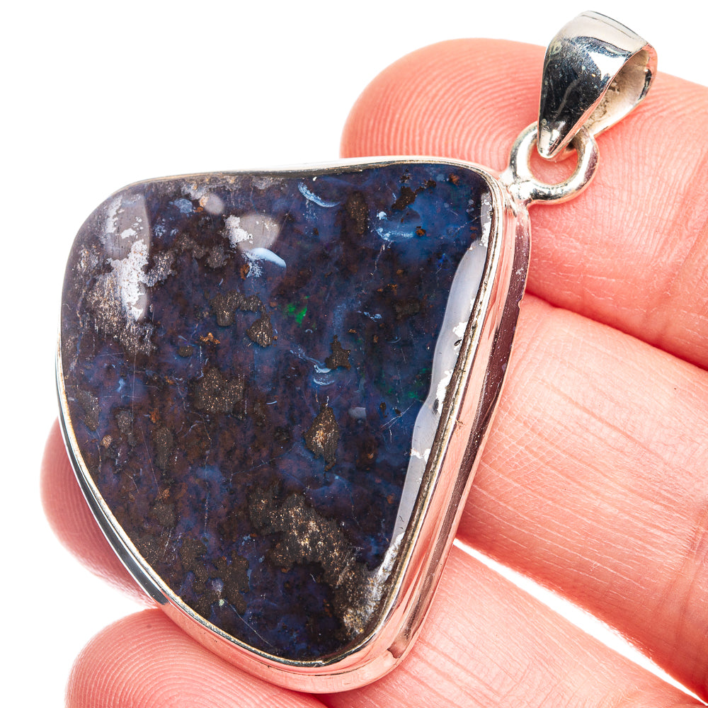 Boulder Opal Pendant 1 3/4" (925 Sterling Silver) P39321