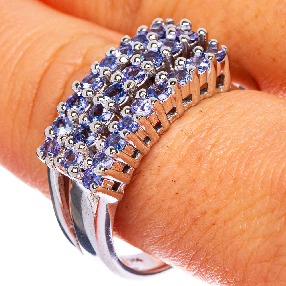 Rare Faceted Tanzanite Ring Size 10.25 (925 Sterling Silver) R1241