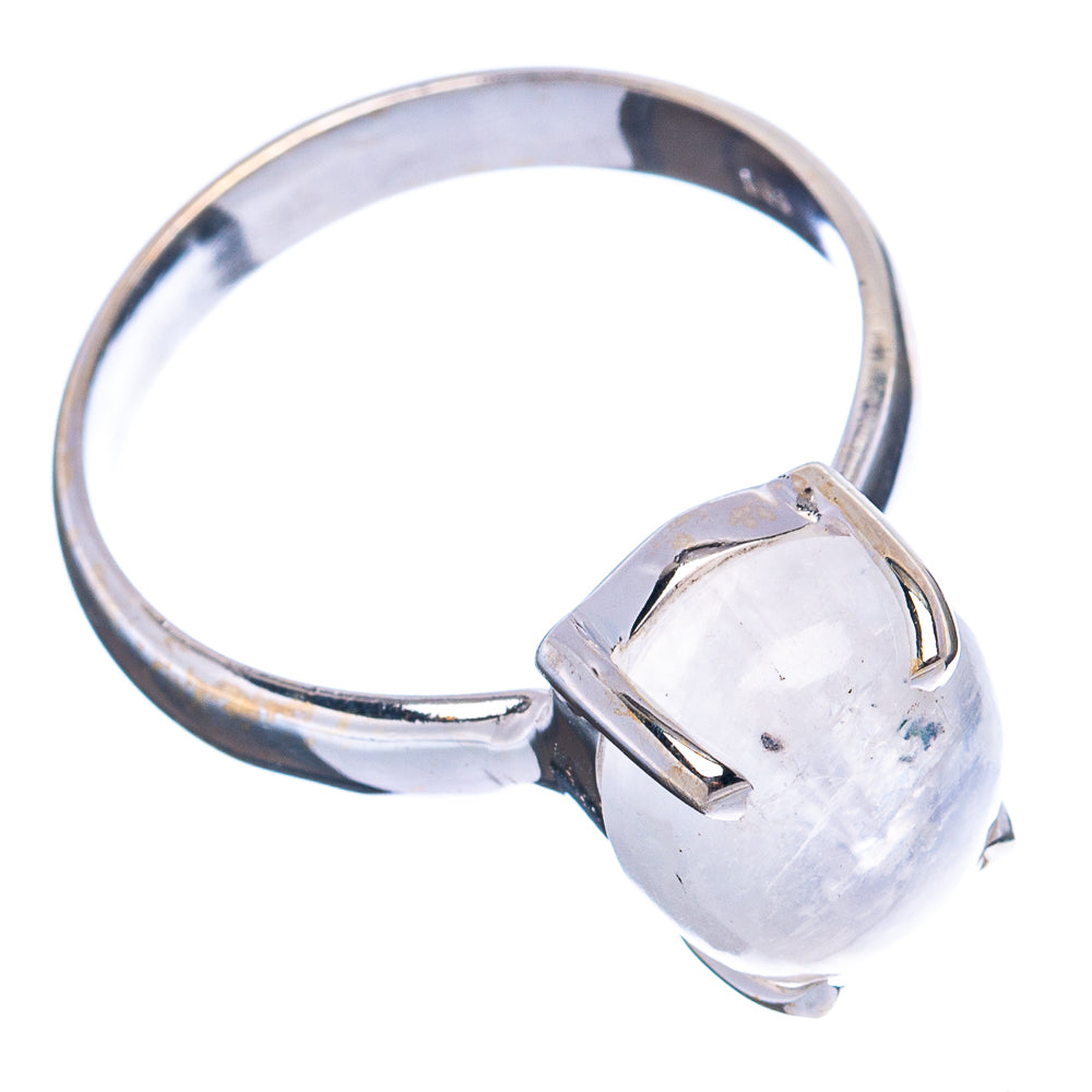 Rainbow Moonstone Ring Size 9 (.925 Sterling Silver)