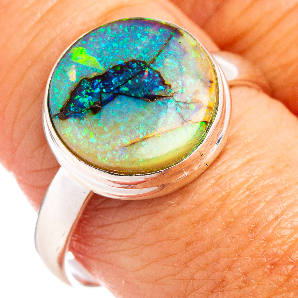 Rare Sterling Opal Ring Size 10 (.925 Sterling Silver)