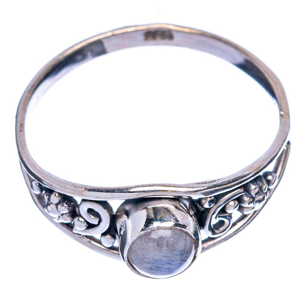 Rainbow Moonstone Dainty Ring Size 7 (925 Sterling Silver) R145365