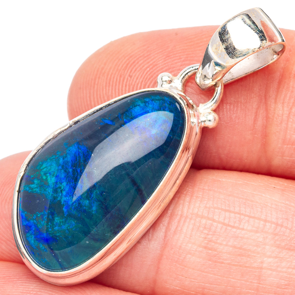 Rare Triplet Opal Pendant 1 3/8" (925 Sterling Silver) P44175