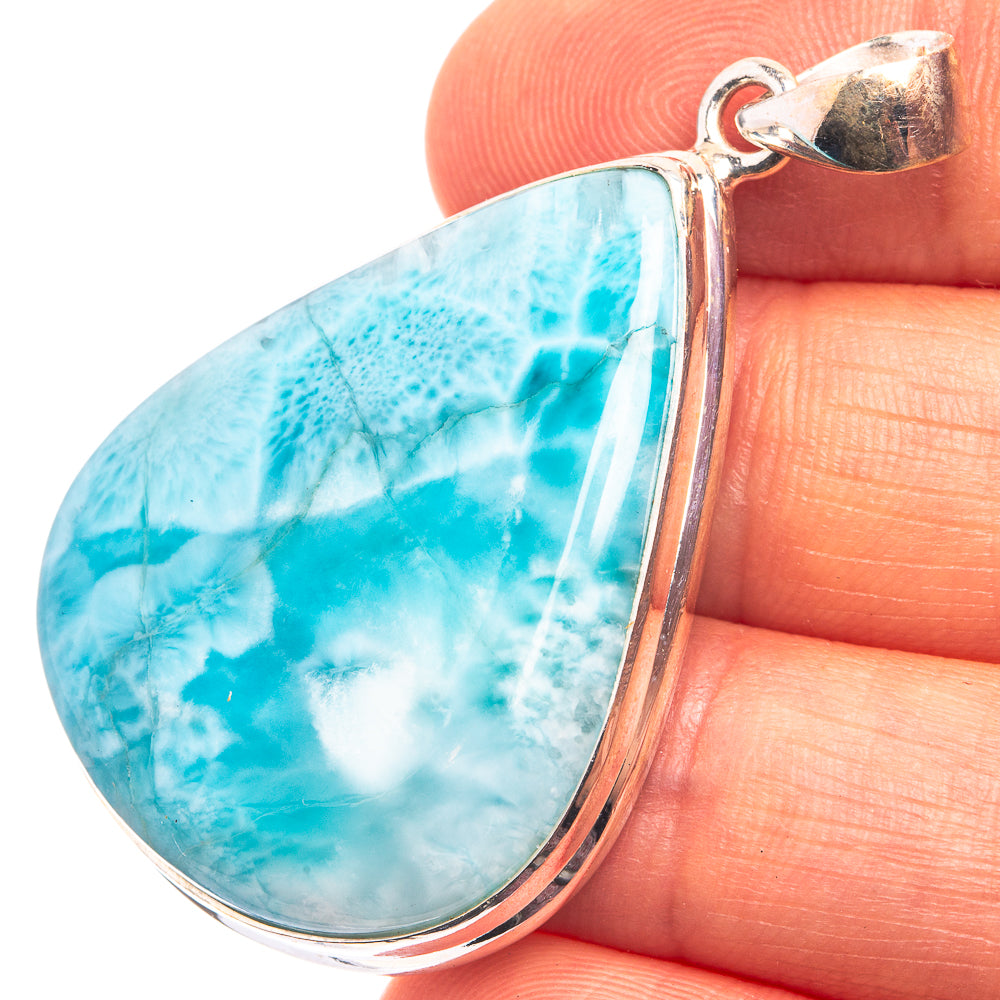 Larimar Pendant 1 7/8" (925 Sterling Silver) P38918