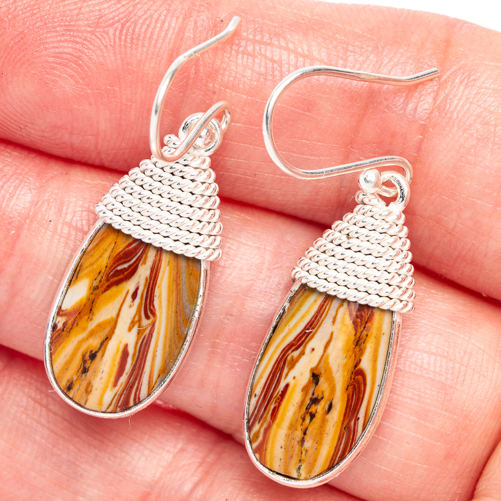 Mookaite Earrings 1 3/8" (925 Sterling Silver) E433205