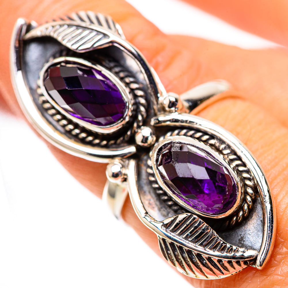Large Amethyst 925 Sterling Silver Ring Size 7.25 (925 Sterling Silver) RING139637