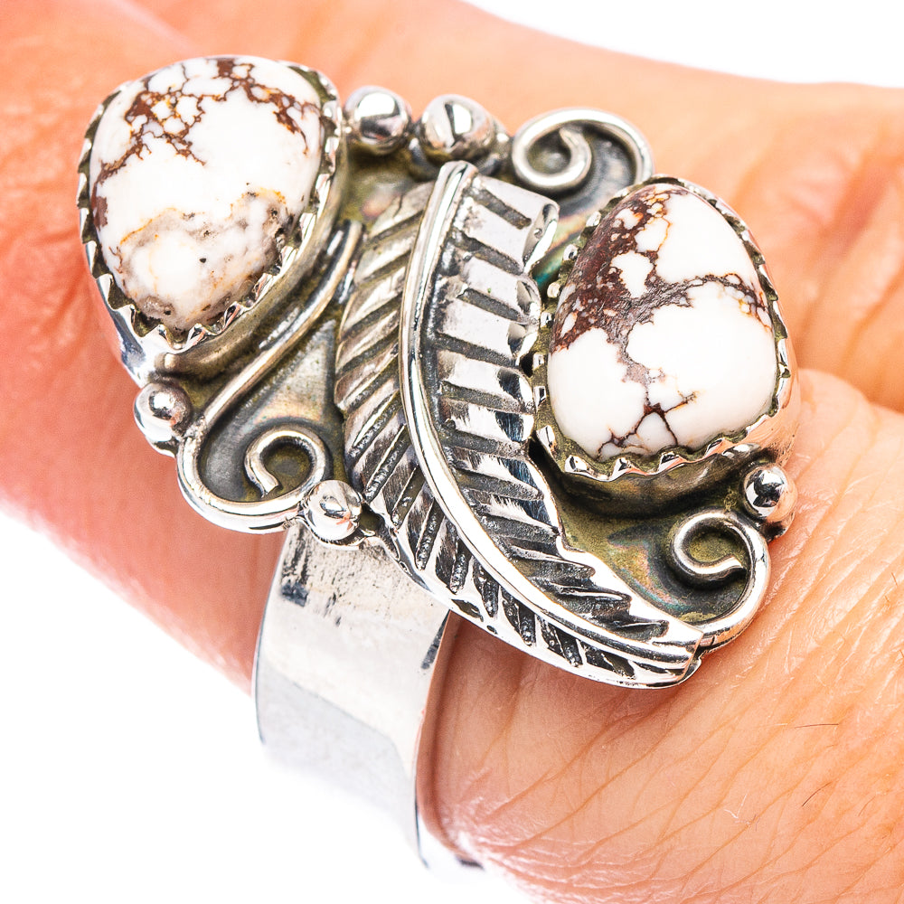 Exclusive Wild Horse Jasper Ring Size 6 Adjustable (.925 Sterling Silver)