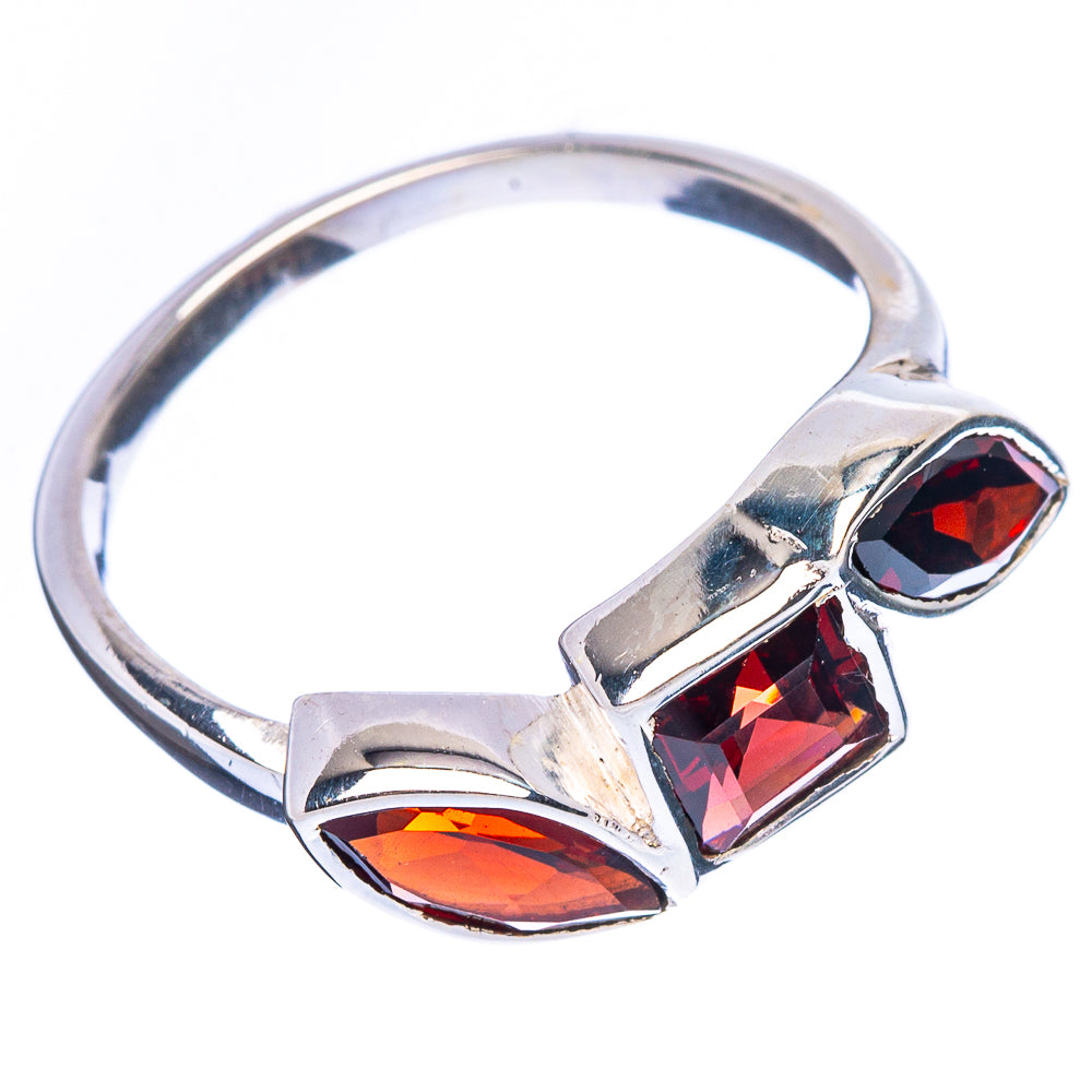 Garnet Ring Size 7 (925 Sterling Silver) R2346