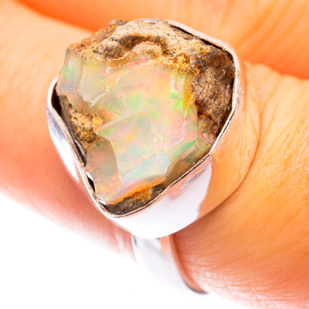 Raw Ethiopian Opal Ring Size 8 (925 Sterling Silver) R141337