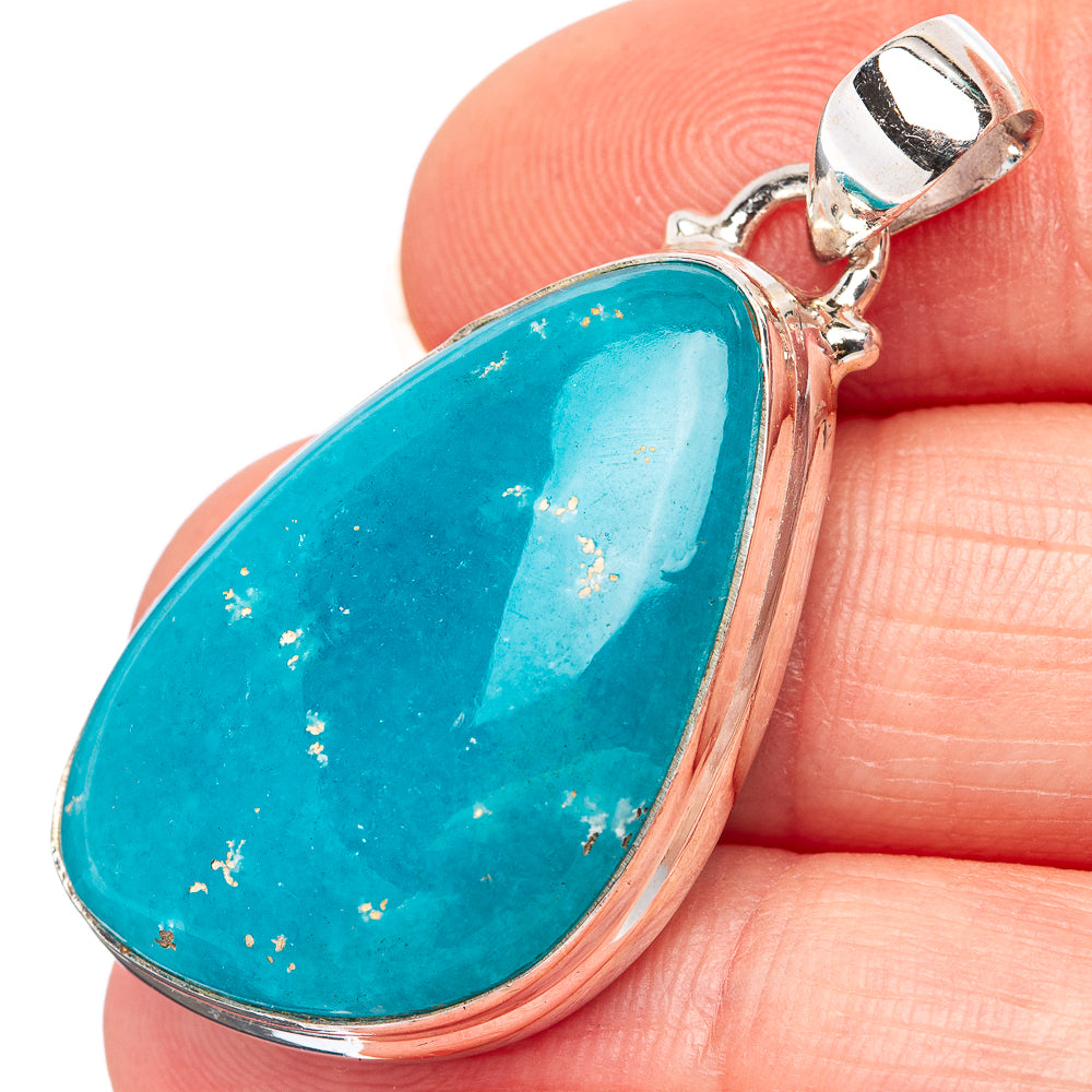 Rare Smithsonite Pendant 1 5/8" (.925 Sterling Silver)
