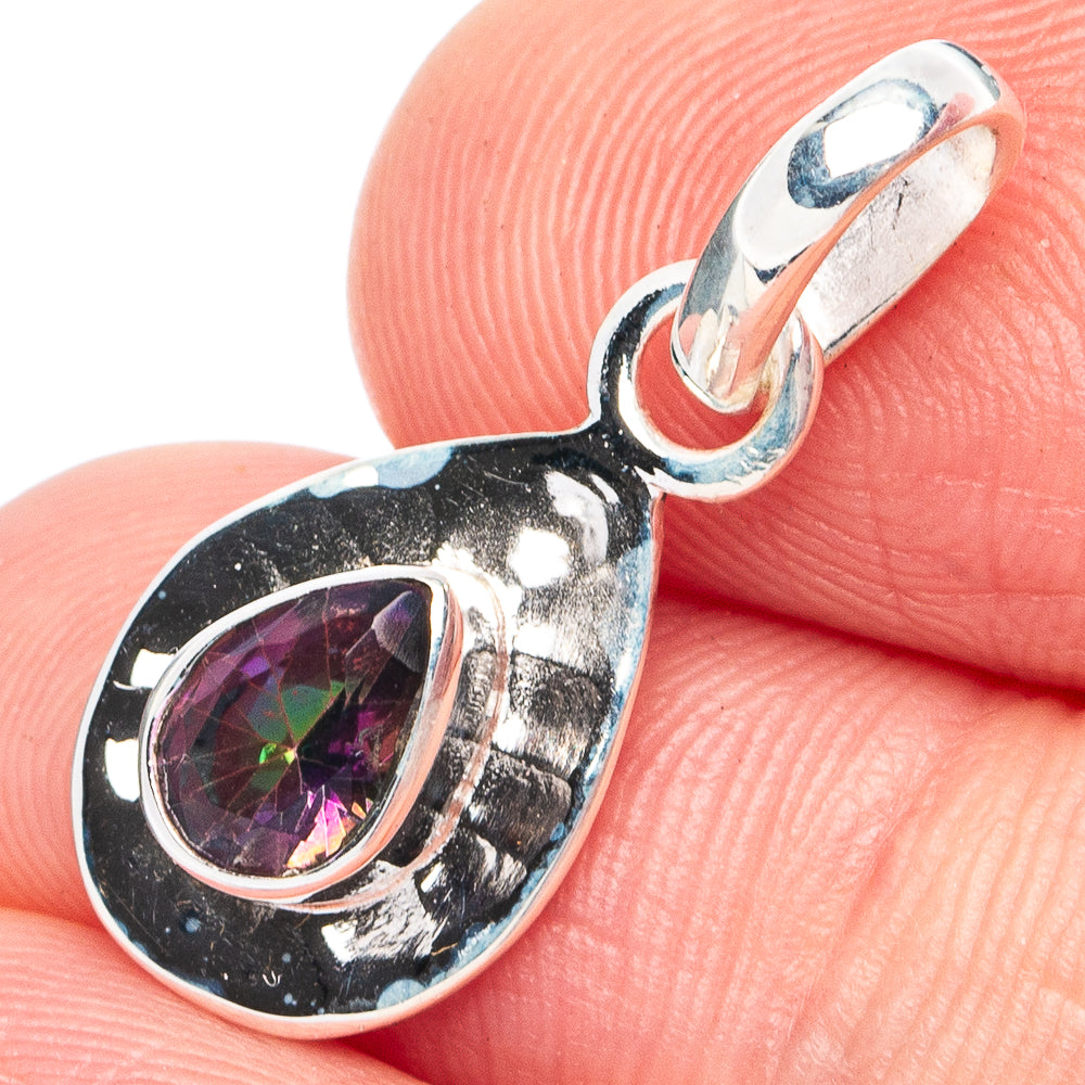 Mystic Topaz Pendant 1" (925 Sterling Silver) P45408