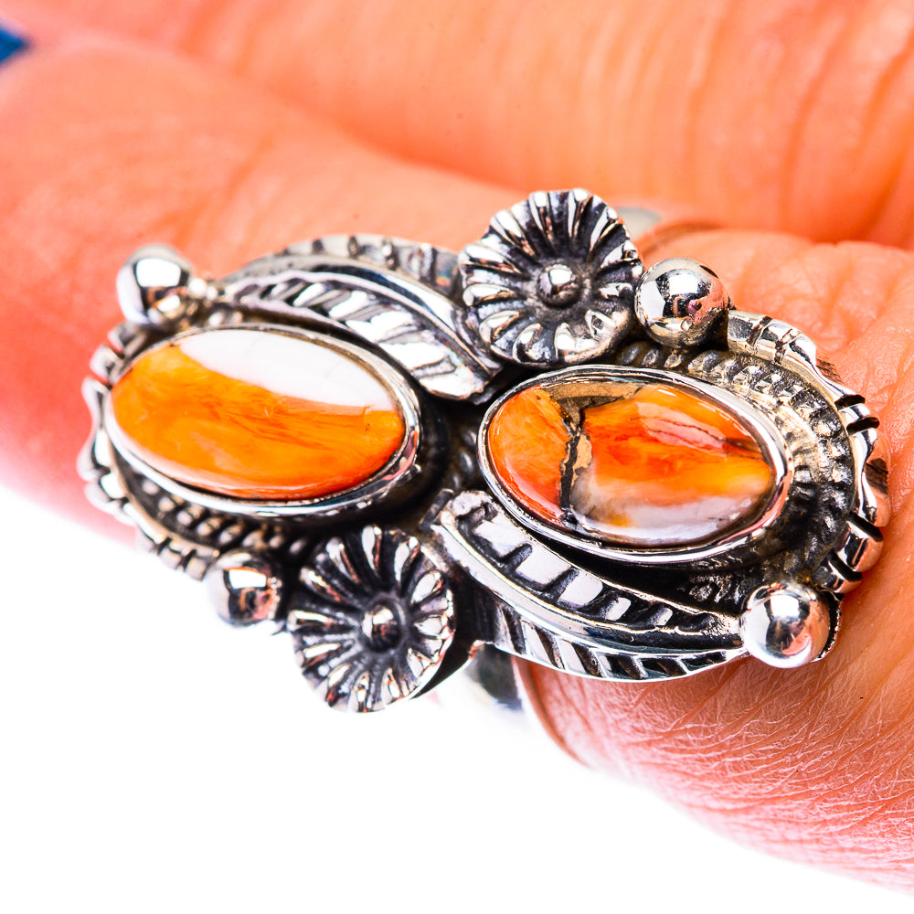 Spiny Oyster Turquoise Ring Size 6 (925 Sterling Silver) RING140156